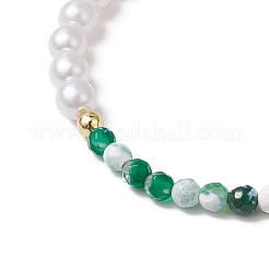 Регулируемые плетеные браслеты из бисера из натурального агата&nbsp;BJEW-JB11669-02