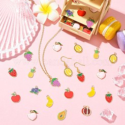 60шт 10 стиля подвески из сплава с эмалью&nbsp;ENAM-CJ0007-18