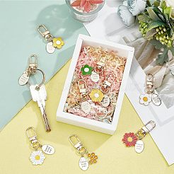 Брелки с подвесками из эмали из сплава 9 шт.&nbsp;HJEW-NB0001-52