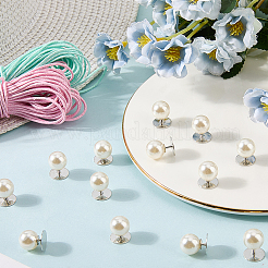 20 шт. АБС-пластик перламутровые кнопки без пришивания BUTT-CY0001-22A