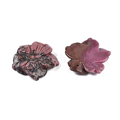 Резные подвески из натурального родонита&nbsp;G-B097-01A-09