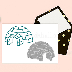 2 шт. 2 стиля Рождественская тема трафареты для резки углеродистой стали DIY-WH0309-544