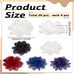 20 pz 5 colori accessori per costumi in poliestere&nbsp;DIY-LP0003-57B