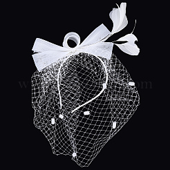 Сетчатая вуаль из марли с заколкой-аллигатором&nbsp;AJEW-WH20018-97B