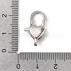 Застежки-клешни из прозрачной латуни с кубическим цирконием KK-Z078-46D-P