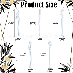 5шт 5 стиля шпильки DIY силиконовые Молды DIY-YW0009-34