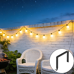 Pinces en fer pour guirlande lumineuse d'extérieur&nbsp;AJEW-WH0410-420