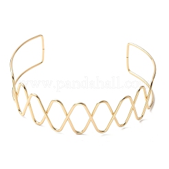 Железные открытые манжеты колье-чокер для женщин NJEW-M085-03G