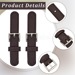 8 par de hebillas de palanca de cuero sintético&nbsp;DIY-GF0012-96A