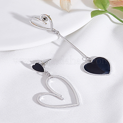 1 paire de boucles d'oreilles pendantes en alliage&nbsp;EJEW-LP0003-54P-02