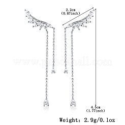 925 серьги-гвоздики с кисточками из стерлингового серебра QD3481