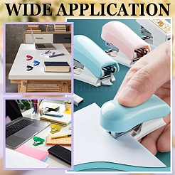30 шт. 5-цветный пластиковый и железный офисный степлер&nbsp;AJEW-GO0003-07