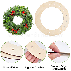 4 шт. необработанные деревянные рамки для венков&nbsp;TOOL-SP0001-07A