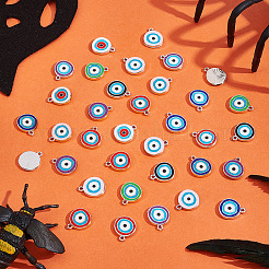 84 шт. 14-х цветные подвески из пластиковой эмали ccb CCB-PH0001-24