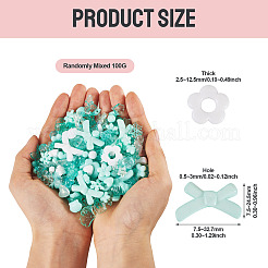 100 г прозрачных и непрозрачных акриловых бусин&nbsp;TACR-TA0001-57C