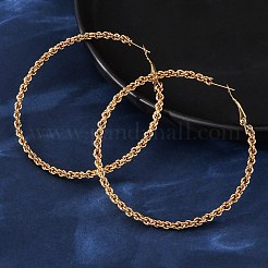 Orecchini a cerchio in acciaio inossidabile 304&nbsp;EJEW-S250-02A-G