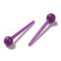 Boucles d'oreilles en plastique avec petites boules&nbsp;EJEW-N022-01K