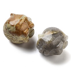 Натуральные резные фигурки из сумасшедшего агата DJEW-L023-C08