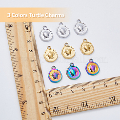 18шт 3 цвета ионное покрытие (IP) 304 нержавеющая сталь подвески наборы&nbsp;STAS-DC0014-12