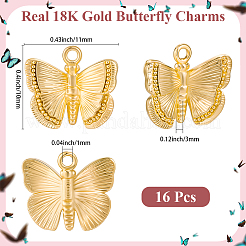 16 pièces pendentifs en laiton&nbsp;KK-BBC0023-91G