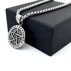Ретро-подвеска в виде скандинавской звезды викинга из нержавеющей стали 304 для мужчин.&nbsp;AA7658