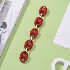 Пластиковые цепочки из пластика и прорезиненного акрила ccb ручной работы AJEW-JB00875-01