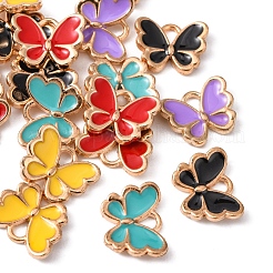 20шт 5 цвета сплава эмаль подвески&nbsp;ENAM-YW0002-04