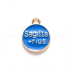 Pendentifs d'émail en alliage&nbsp;ENAM-S124-01B-02F