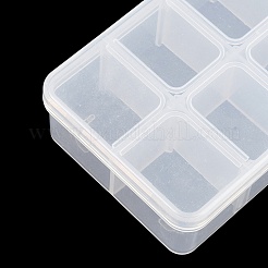 (Defekter Abverkauf: zerkratzt) Transparente Aufbewahrungsboxen aus Kunststoff mit 10 Fach&nbsp;CON-XCP0002-74