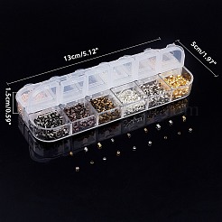 Зажимные бусины из латуни&nbsp;KK-AR0001-31