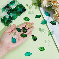 60шт 6 стиля прозрачные стеклянные подвески GLAA-ME0001-11