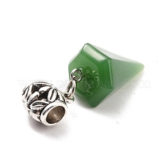 Натуральный зеленый авантюрин европейские подвески с подвесками G-P465-01AS