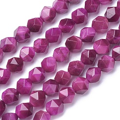 Природных тигровый глаз бисер нитей&nbsp;G-P424-A05-6mm