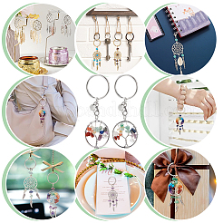 Подвески из смешанных камней из натуральной и синтетической проволоки KEYC-AB00079