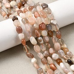 Нити из натуральных бусин из нескольких лунных камней&nbsp;G-F547-06-A