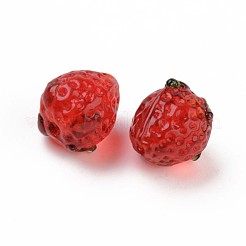 Ручной работы ухабистым Шарики Lampwork&nbsp;X-LAMP-S194-012