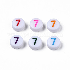 Perle acriliche opache bianche&nbsp;MACR-T038-18-7
