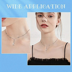 5 шт. подвески в виде луны из нержавеющей стали 304&nbsp;STAS-YW0003-01G