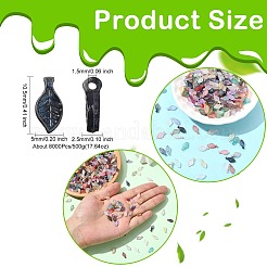 Акриловые листочки-подвески&nbsp;OACR-CJC0020-03