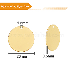 40шт 4 цвета латунные подвески KK-BC0001-70