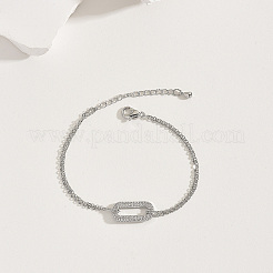 Латунные кабельные цепи браслеты&nbsp;FU3607-2