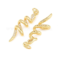 Pendenti in zirconi cubici trasparenti in micro pavè di ottone&nbsp;CU-CBA7E9C-01G
