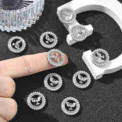 Pendentifs en laiton Shegrace avec zircon cubique transparent&nbsp;XGRQ3K640-565P