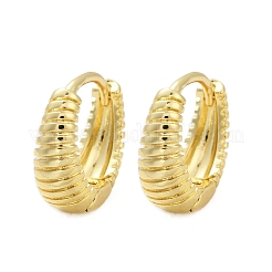 Фактурные серьги-кольца из латуни EJEW-L299-05G