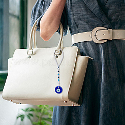 2 шт. синий ламповый сглаз подвесное украшение для автомобиля HJEW-DC0001-13