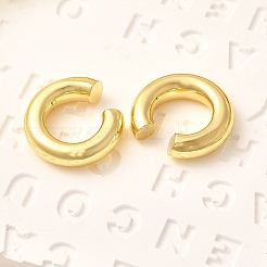 Pendientes de anillo de latón chapado en rack para mujer&nbsp;EJEW-H135-01G-02