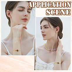 5 шт. регулируемый плетеный латунный макраме-мешок&nbsp;BJEW-BBC0001-17B