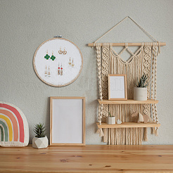 Держатель-органайзер для сережек с кружевными дисками&nbsp;DIY-WH0399-64B