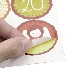 Autocollants de calendrier de l'avent de noël&nbsp;DIY-L050-A01