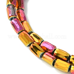 Стеклянные бусины с гальваническим покрытием &nbsp;GLAA-Q101-02A-FP02